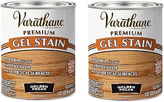 Varathane 358304-2PK Premium Gel Stain, Quart, Golden Pecan, 2 Pack