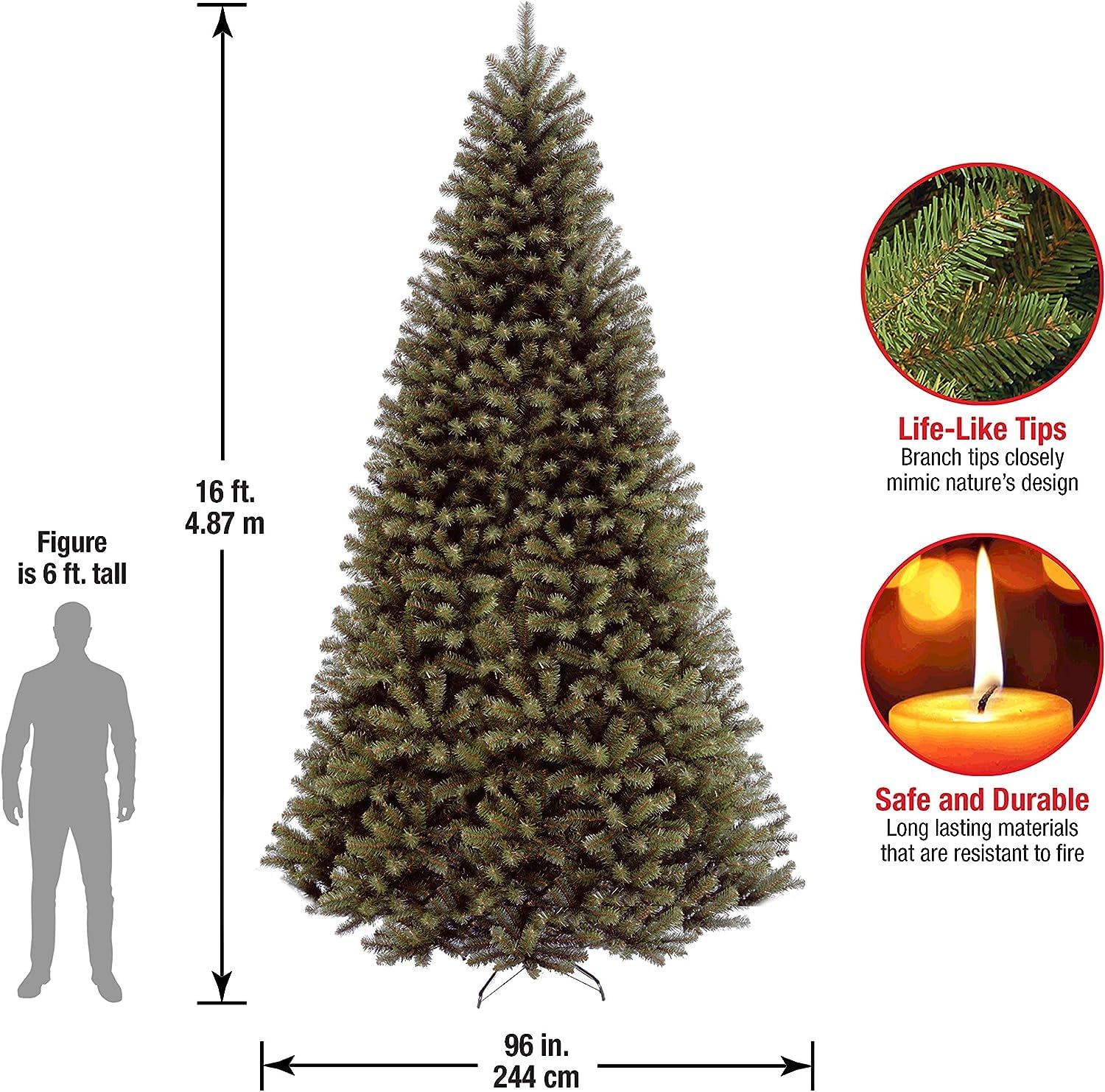 16 Ft Christmas Tree 16 Foot Pre Lit Christmas Tree
