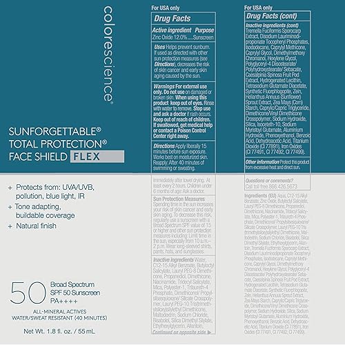 Miniatura 20 de Colorescience Protector facial de protección total Flex SPF 50, 1.8 fl. oz.