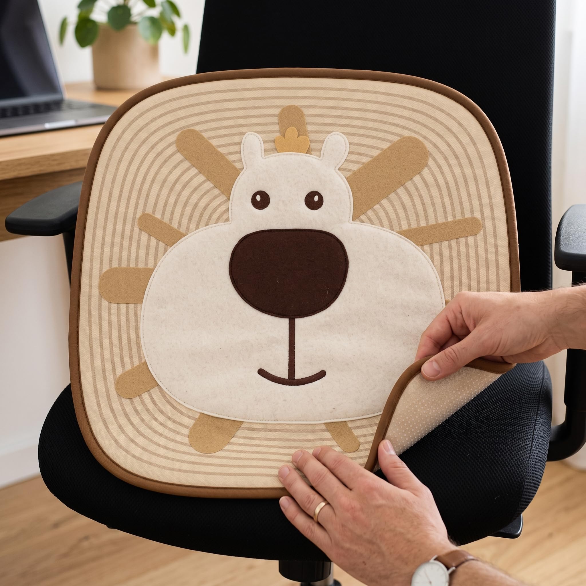 Cuscini per sedie, Cuscino sedia rinfrescante 40x40cm, Cuscino sedia antiscivolo, Traspirante per ufficio e casa