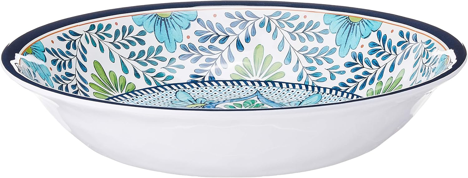 Certified International Talavera Melamine 13.75" x 2.75" Large Serving Bowl, Multicolor -
