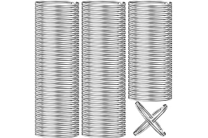 Value Pack of 100PCS Split Keychain Rings for Keychain Crafts and Jewelry Making - 25mm