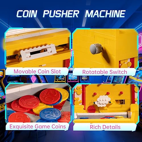 Miniatura 3 de Juego de juguetes de bloques de construcción, juego de arcade interactivo para niños y niñas a partir de 3 años, montaje de bricolaje, juguete