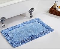 Vista 15 de Better Trends Alfombras en forma de corazón de 30 pulgadas, 100% algodón, suave, antideslizante, lavables, absorbentes de agua, para la entrada