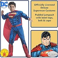 Vista 5 de Rubies DC Comics Superheroes: Superman Costume for Kids, Boy's Large
