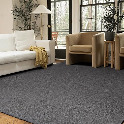 Miniatura 4 de Tayse Alfombra de área lavable a máquina y antideslizante de 2 x 3 pulgadas, moderna, pequeña para entrada de puerta delantera, cocina, baño, 70%