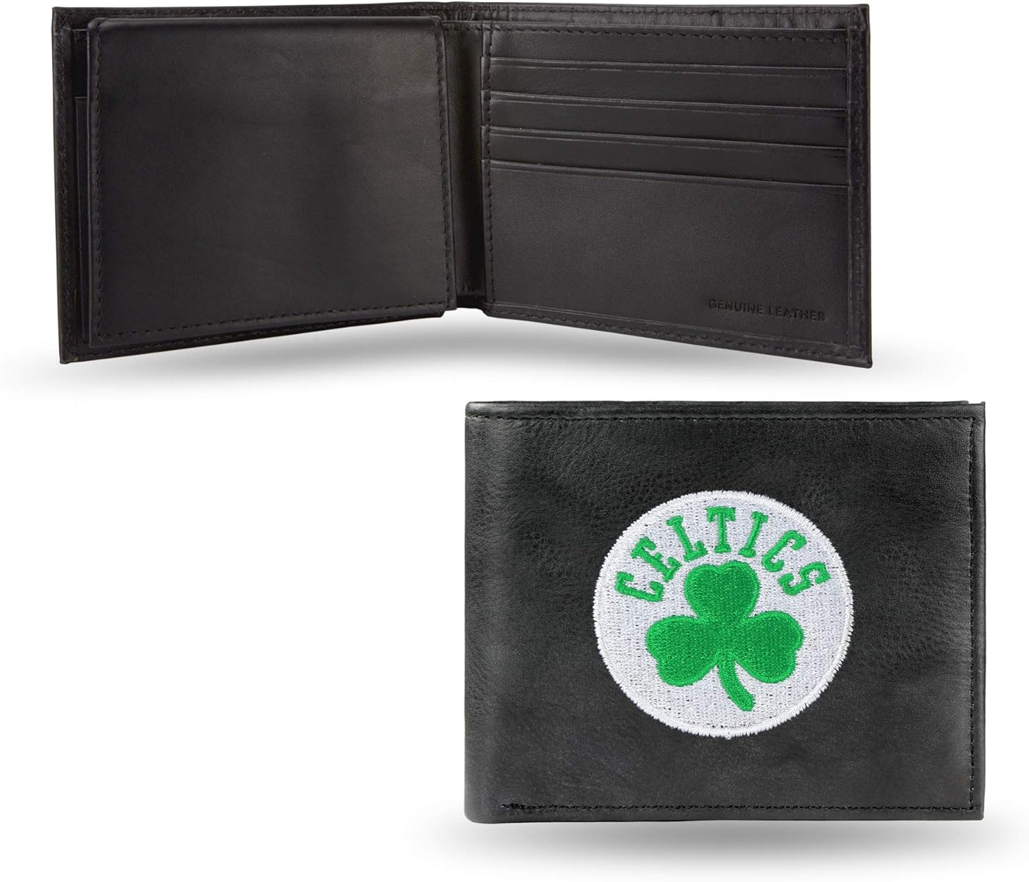 NBA Boston Celtics Embroidered Leather Billfold Wallet