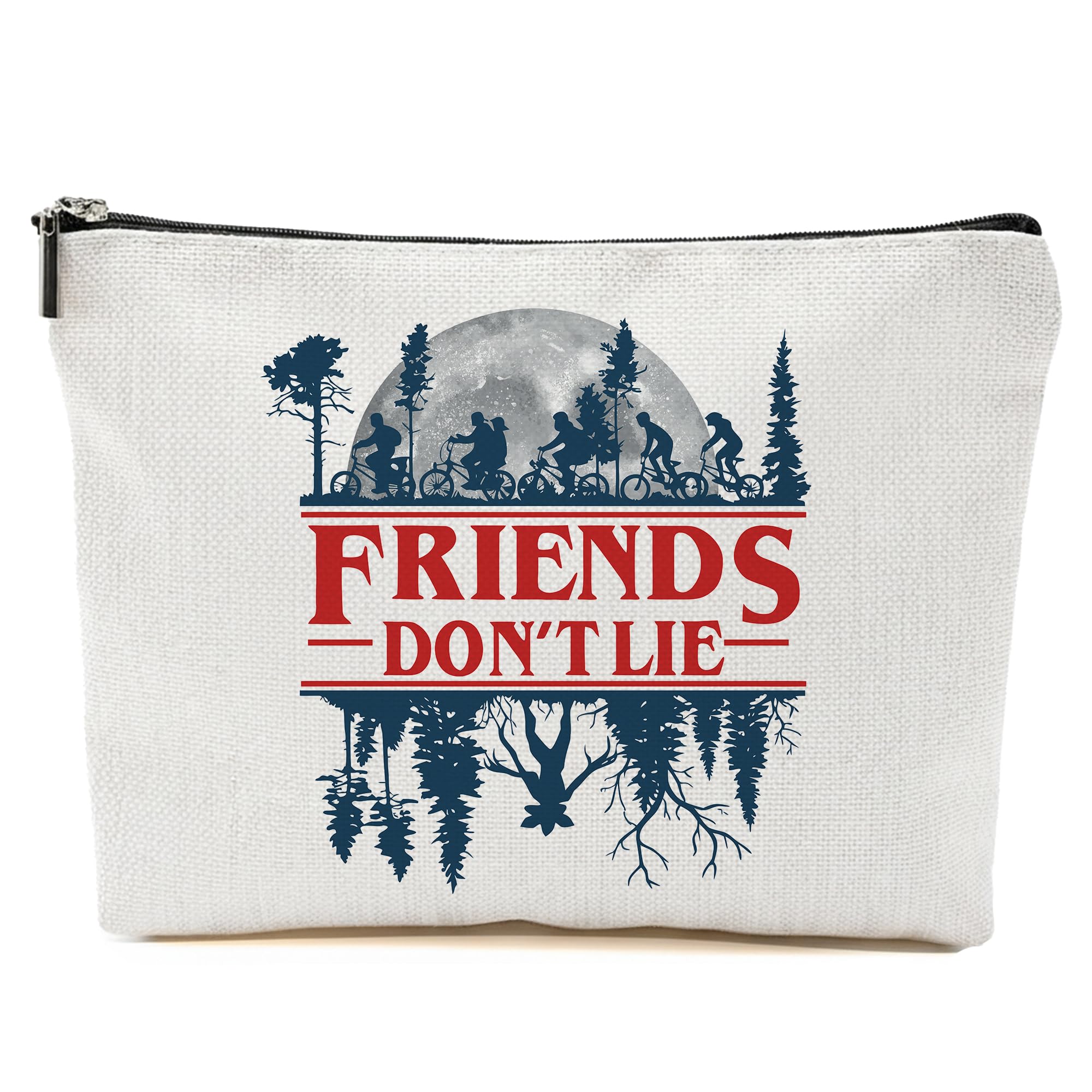 Repnalm Friends Makeup Bag Friendship Merchandise Mothers Day Gifts for Mom Women Cosmetic Bag for Best Friend (white-b)