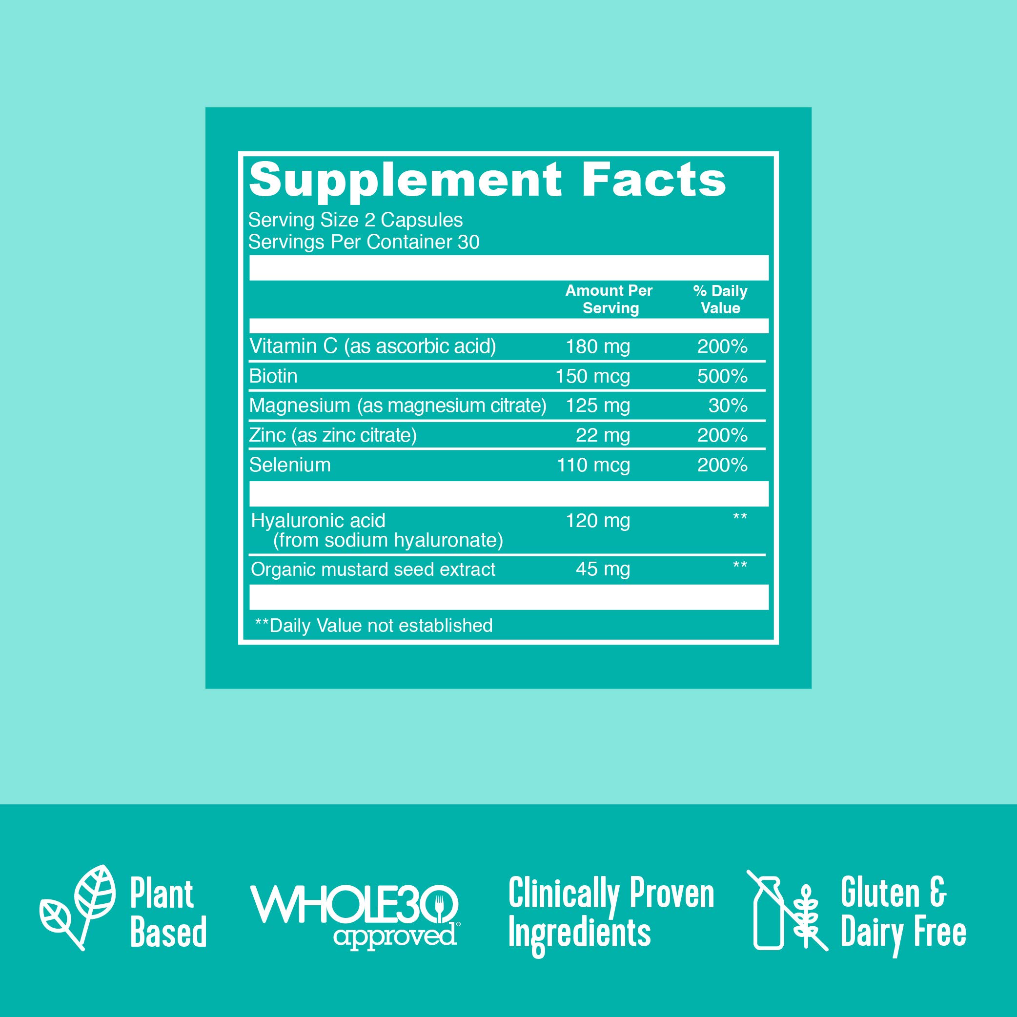 Vital Proteins Hyaluronic Acid Supplement with 120mg of Hyaluronic Acid