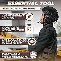 Vista 5 de Adaptador de riel ARC para auriculares tácticos – Compatible con Peltor Comtac II/III, Earmor M31/M32, Sordin – Se ajusta a cascos FAST, MICH, EXFIL