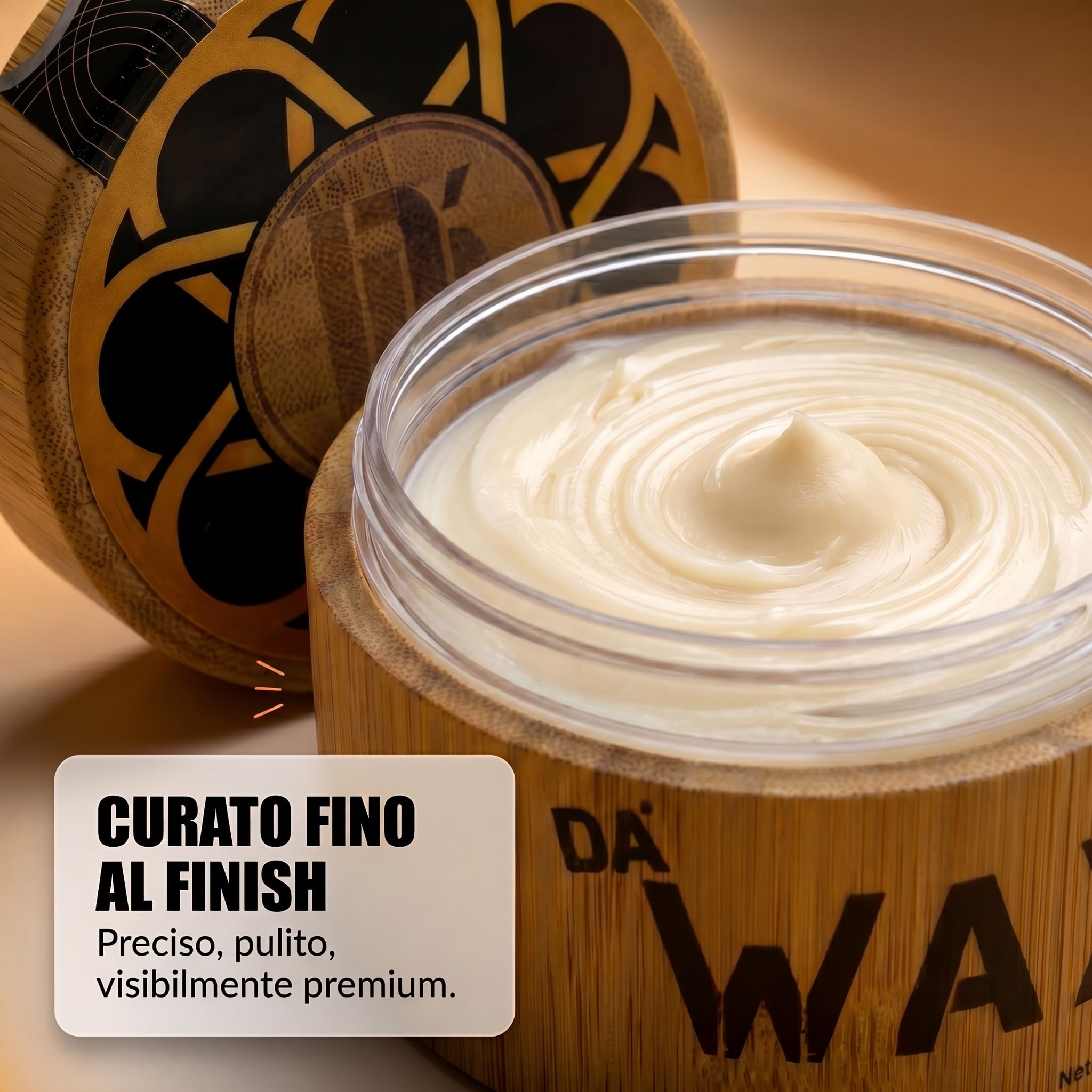 Da'Dude Da'Wax Cera Opaca Uomo 100ml – Tenuta Forte 12 Ore – Senza Parabeni e Siliconi – Tutti i Tipi di Capelli – Confezione Ecologica Bambù