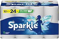 Vista 10 de Sparkle® Tear-A-Square® Toallas de papel, 24 rollos dobles = 48 rollos regulares