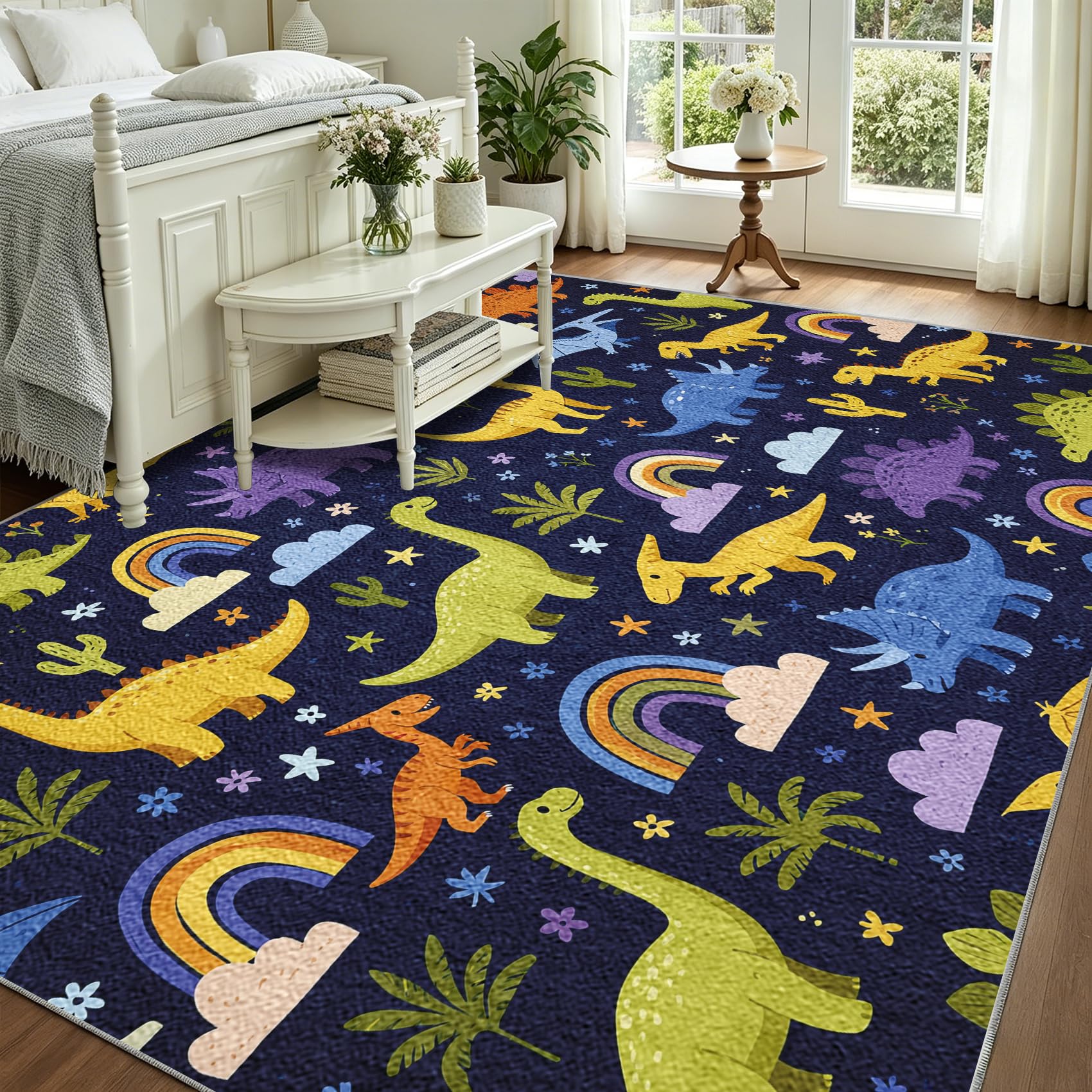 Teppich Dinosaurier Teppiche Schlafzimmer 100x150 Dino Tier Kinder