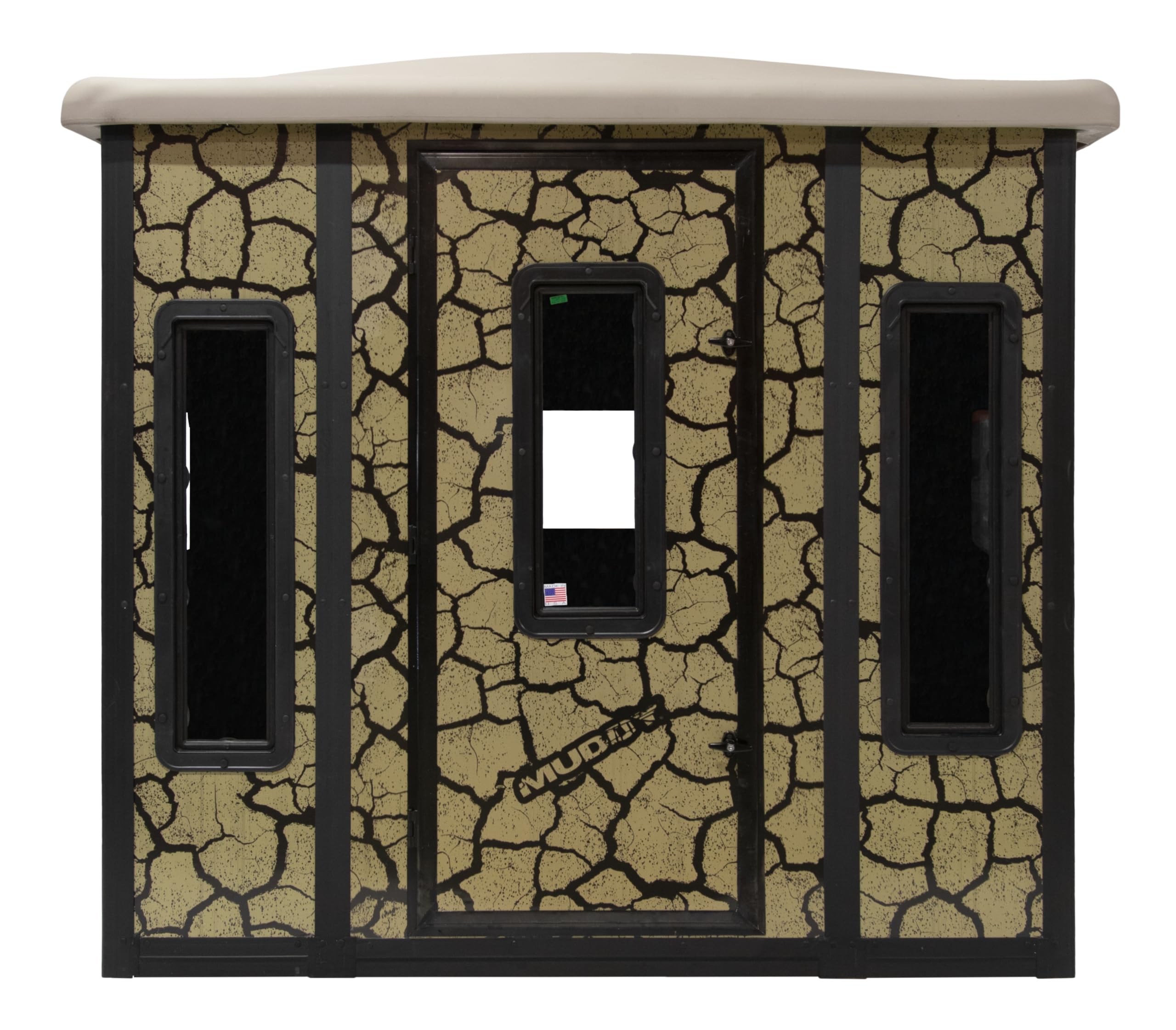 Muddy Penthouse Box Blind/Steel Wall CONSTUCTION/Cracked MUD CAMO