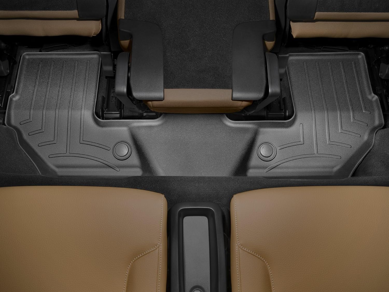 WeatherTech Custom Fit FloorLiners for Volvo XC90 Recharge, XC90, XC90-3rd Row (448283), Black