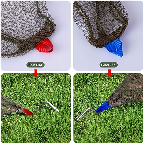 Miniatura 4 de GWHOLE Mosquitera para acampar con bolsa de transporte, mosquitera portátil al aire libre con clavijas de tienda de campaña para una sola cuna,