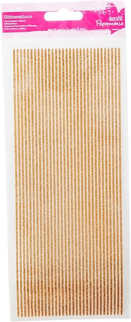 anitas Borders "Glitterations" Stickers, Gold, 10.5 x 0.05 x 27.6 cm, A8181012