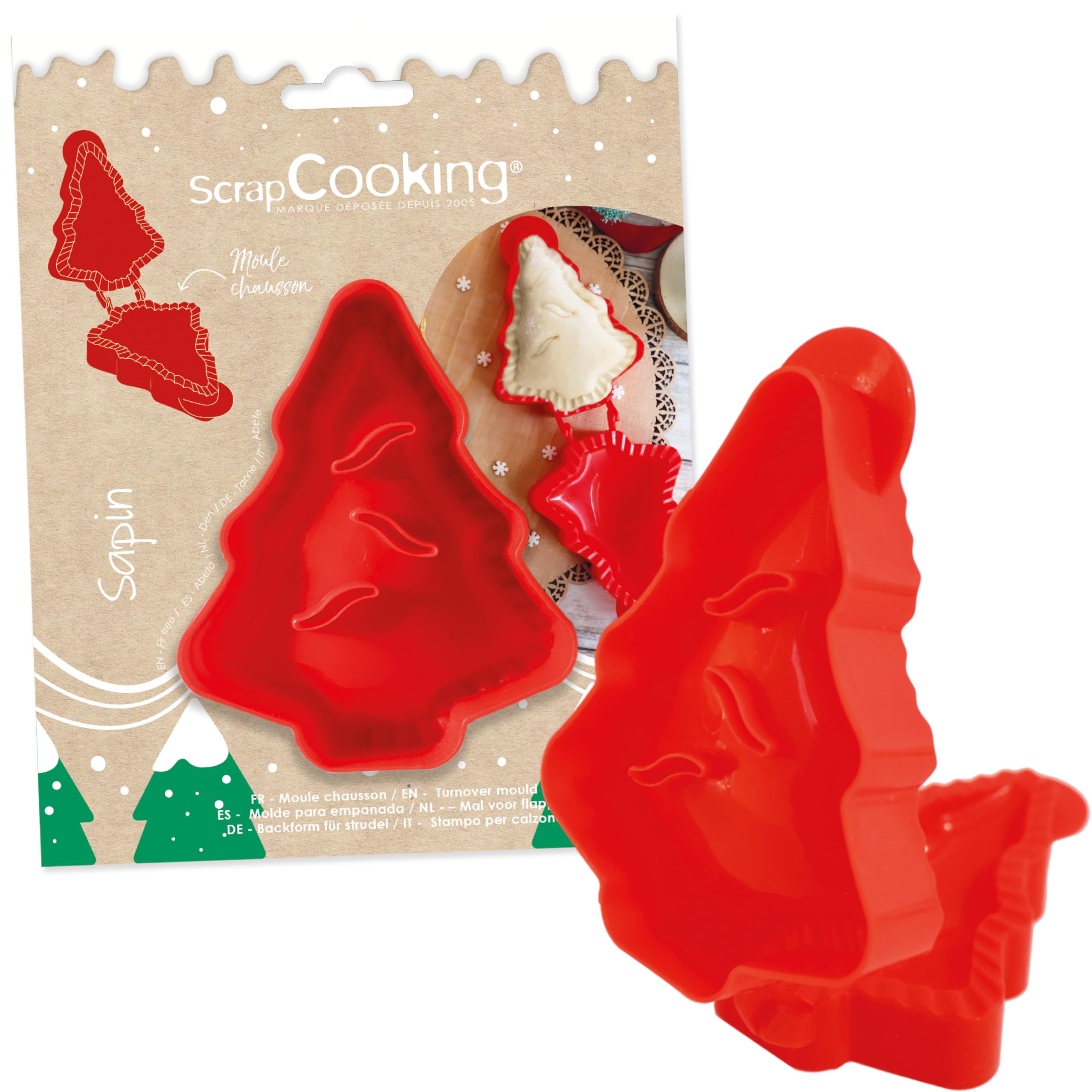 ScrapCooking Christmas Tree Slipper Mould for Apple Slipper Chocolate Cake Baking Birthday
