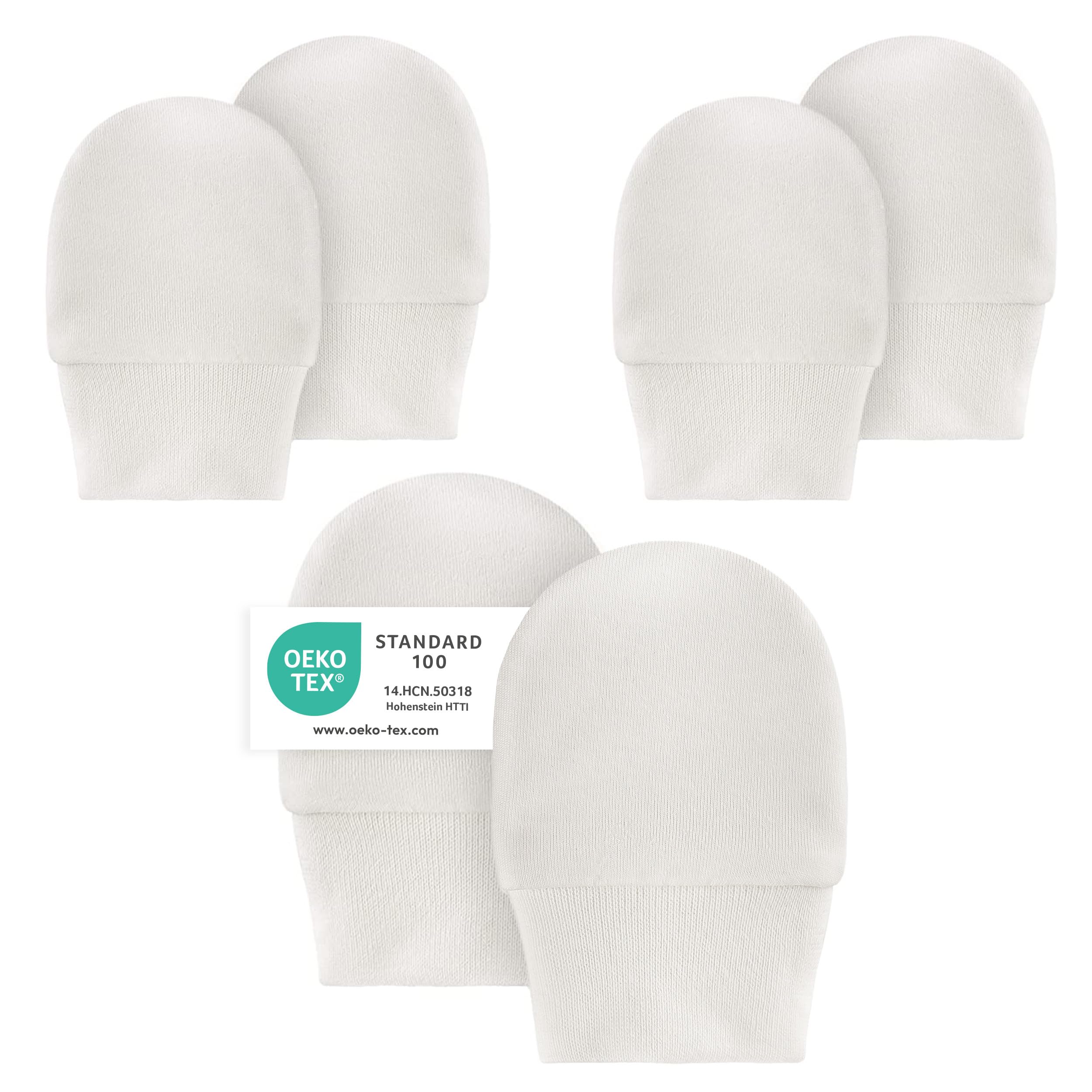 Guanti Antigraffio Per Neonati - 3 Paia In Cotone Morbido Per Proteggere Il Bebè - Foto 10