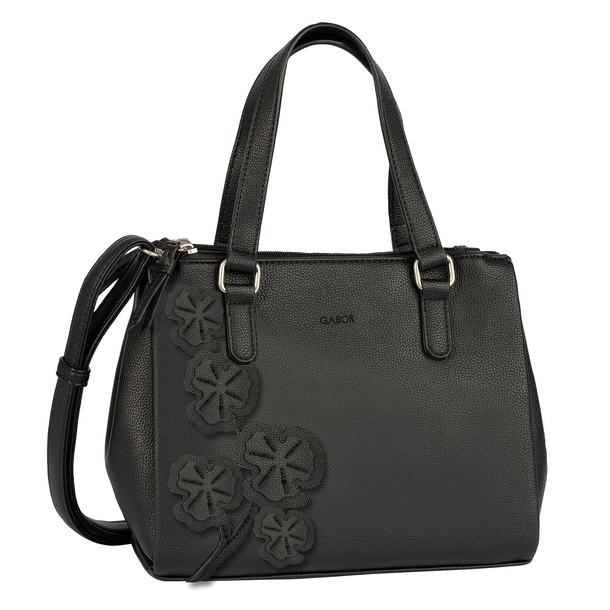 Gabor bags Jovita Women's Shopper Shoulder Bag Zip Small, black, S, Fashion