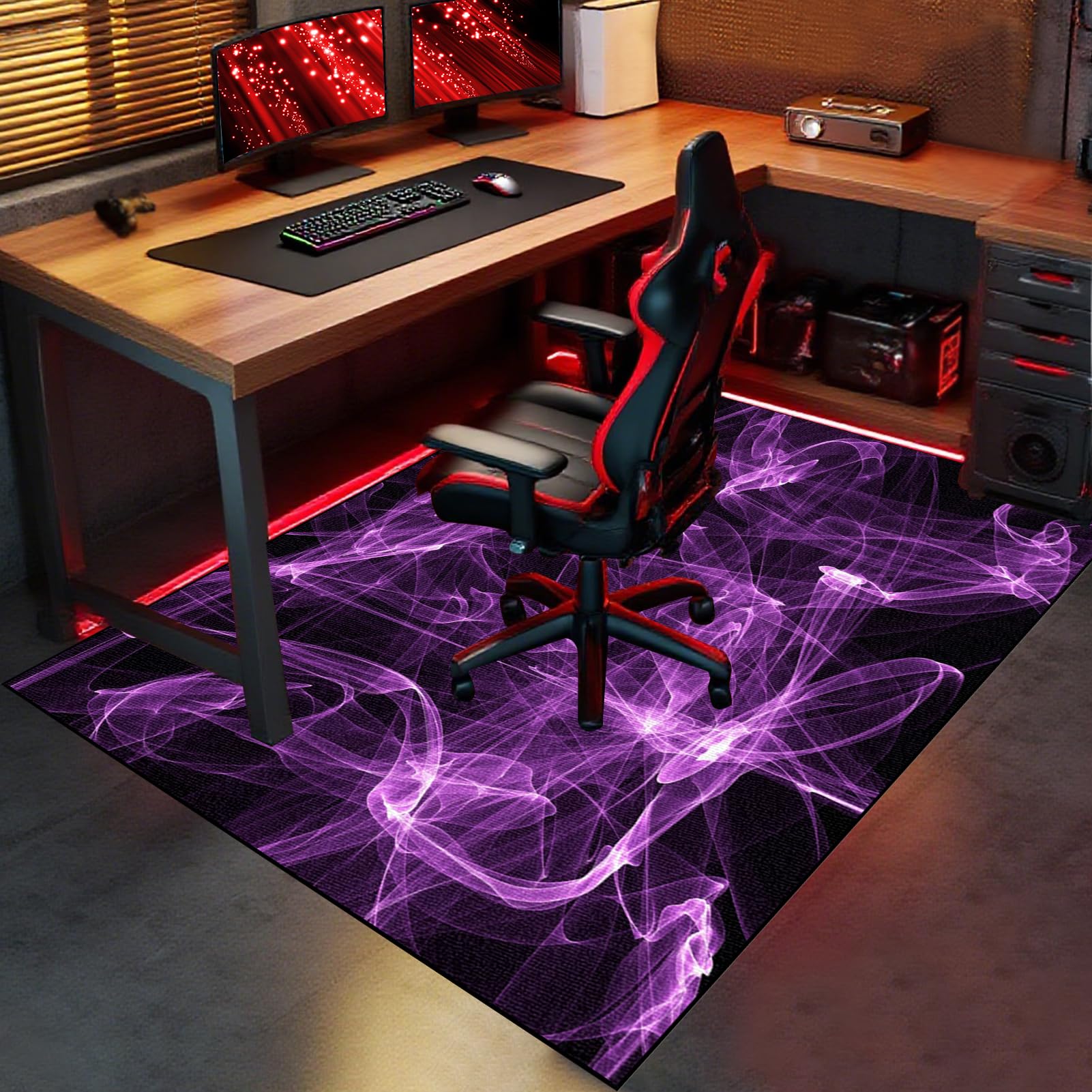 Gaming Dywan Krzesło 170 x 230 cm Mata na krzesło komputerowe, mata na krzesło biurowe, dywan do gier, podłoga, mata na krzesło inwalidzkie, mata wielofunkcyjna mata ochronna