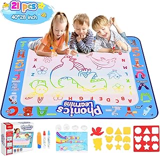 Tragik Toddler Toys for 2 3 4 5 Year Old Boys Girls, Water Mat Gifts for 2-6 Year Girls Stocking Fillers, Educational Toys for 2-5 Year Olds Water Mat Birthday Gift for Kids