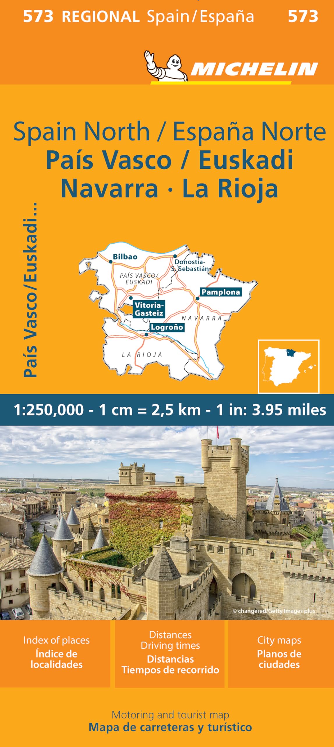 Pais Vasco Navarra Euskadi La Rioja - Michelin Regional Map 573: Map (Michelin Regional Map Spain/Espana, 573)