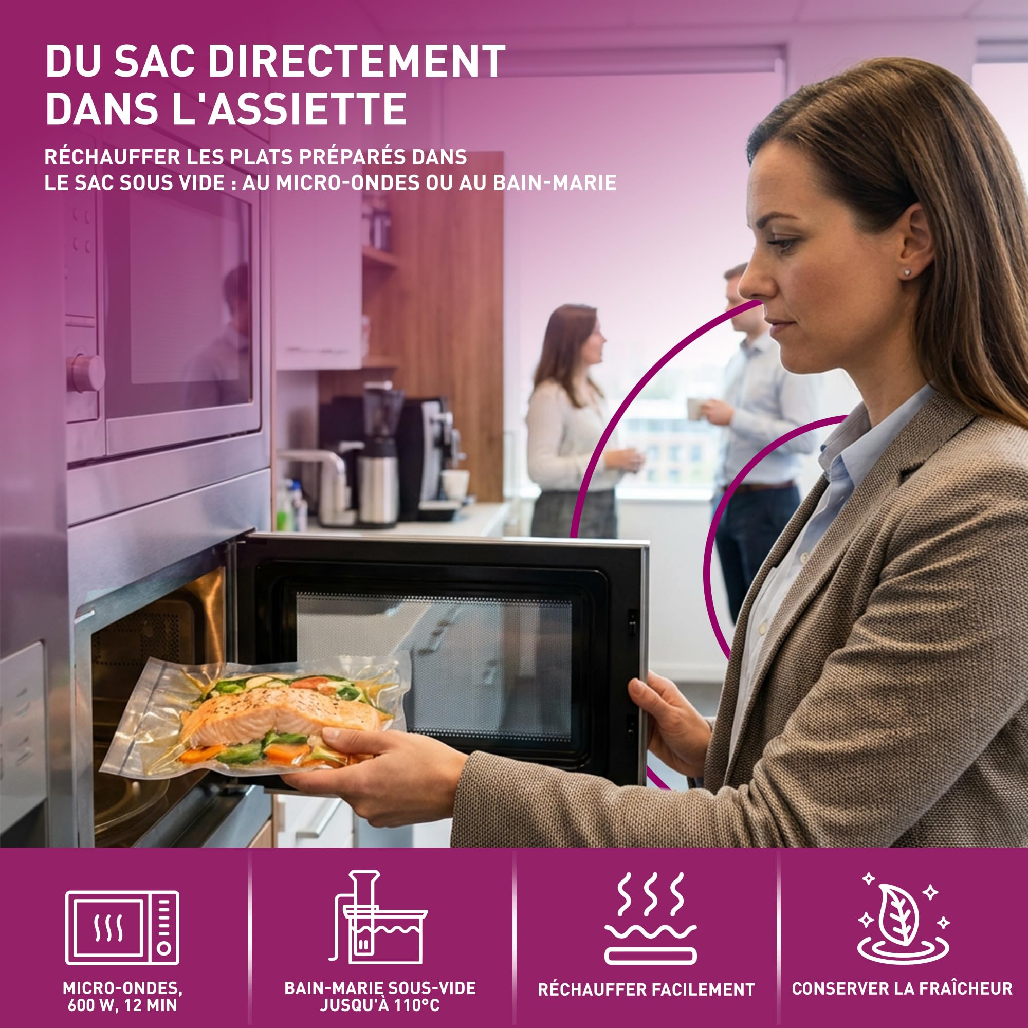 culivac Sac Sous Vide Alimentaire – Professional, 30x40cm, 100 Sacs