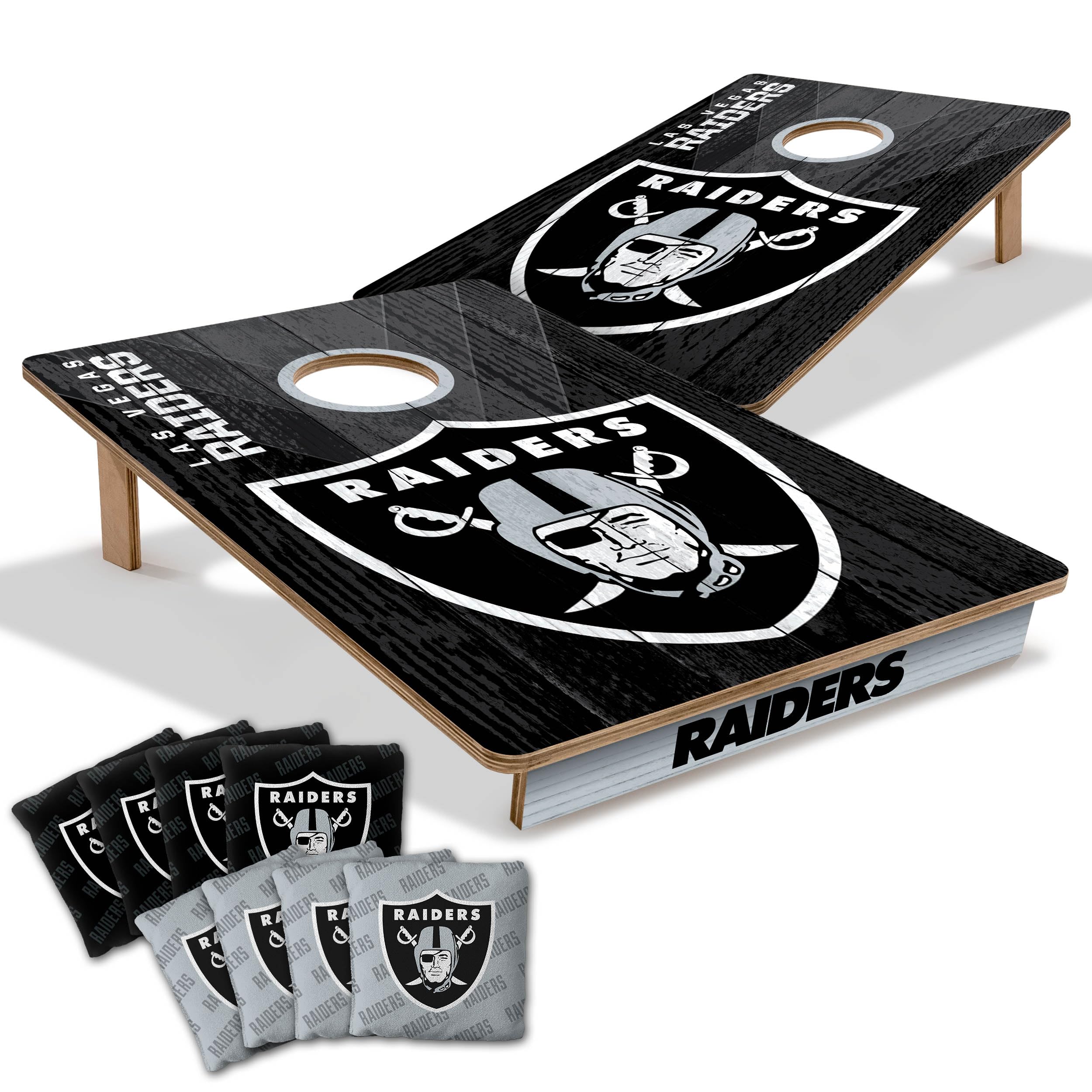 YouTheFan NFL 2’ x 3’ Wood Cornhole Game with Logo Bags