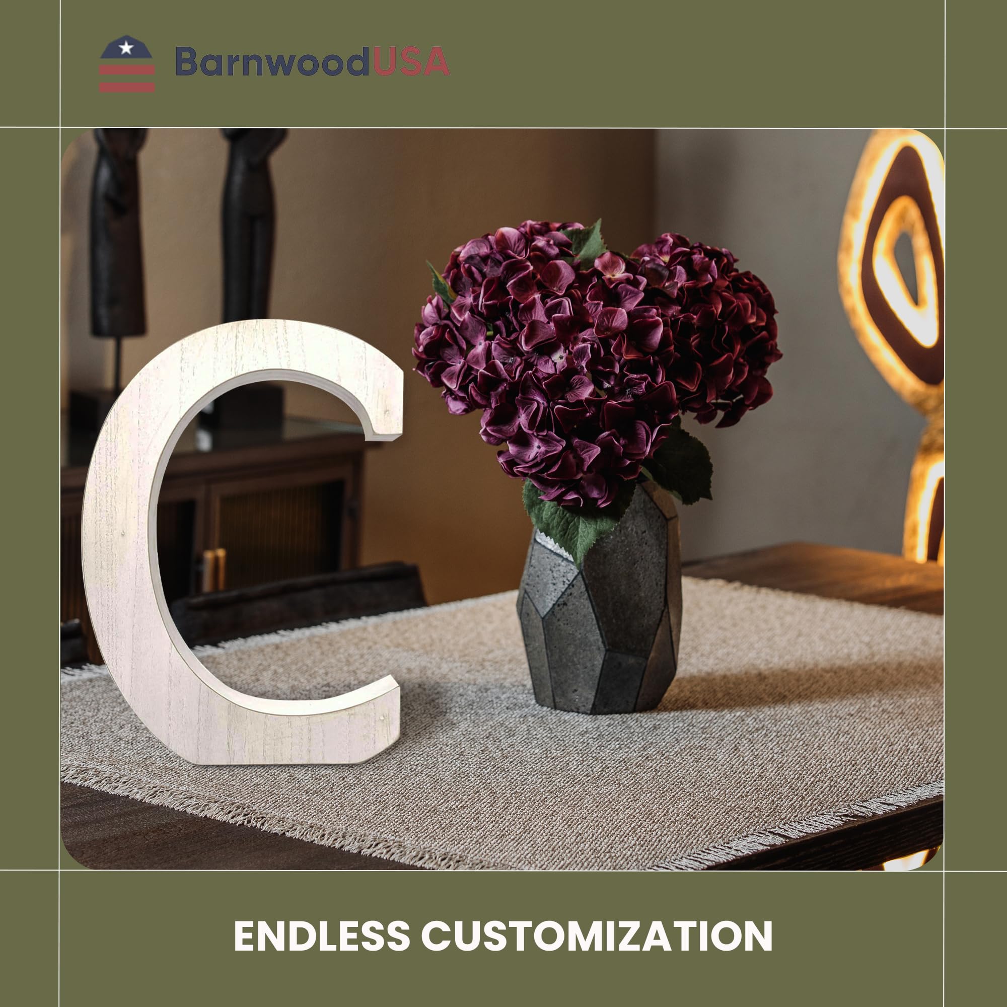 Snapklik.com : BarnwoodUSA LLC Rustic Large Alphabet Letters - Standing ...