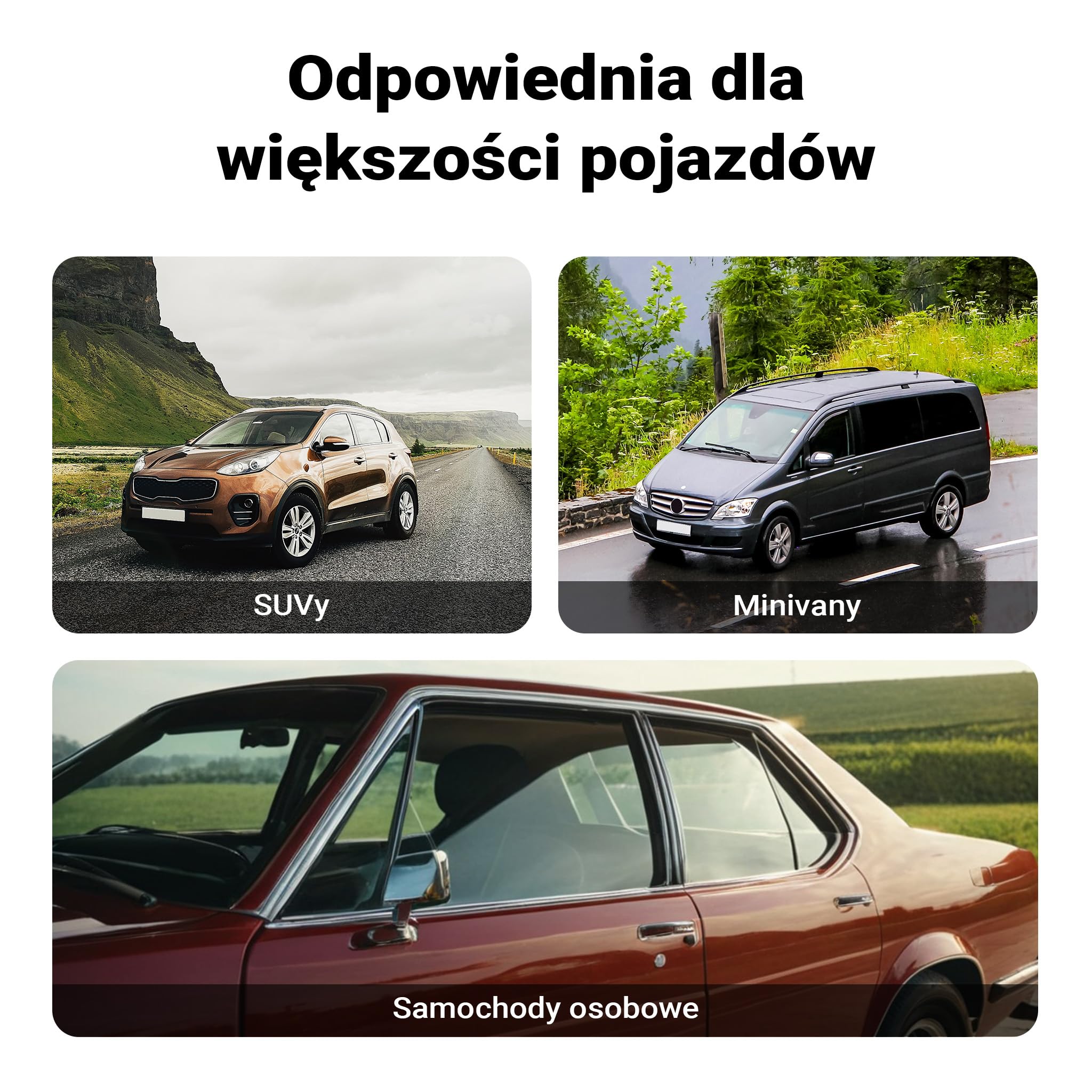 Fudajo Kratka wentylacyjna do samochodu dla psa lub kota czarna 177x240mm duża krata ochronna na okno samochodu