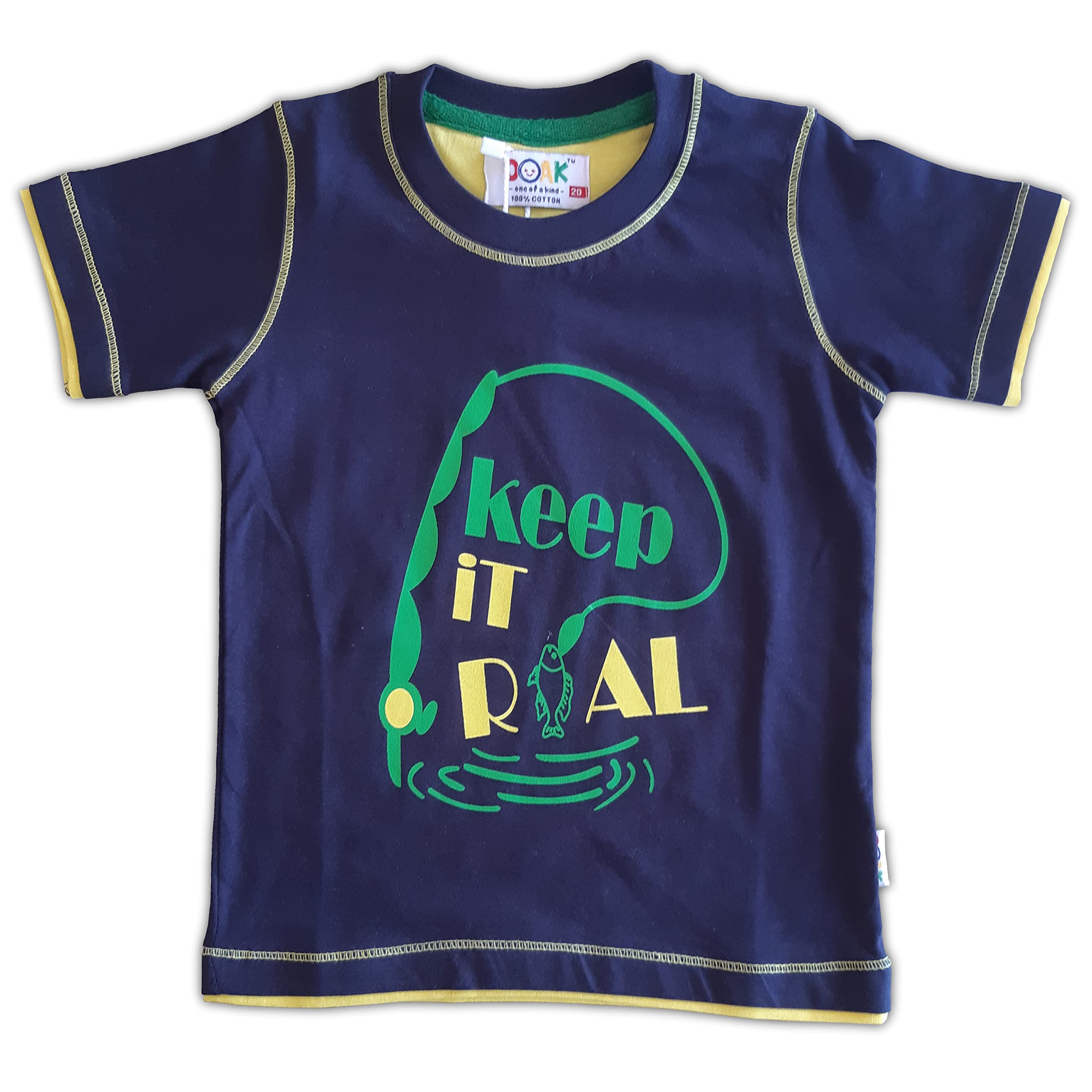 OOAK-ONE OF A KIND Keep it Real Baby & Boys Cotton T-Shirt for 12 Months - 6 Years