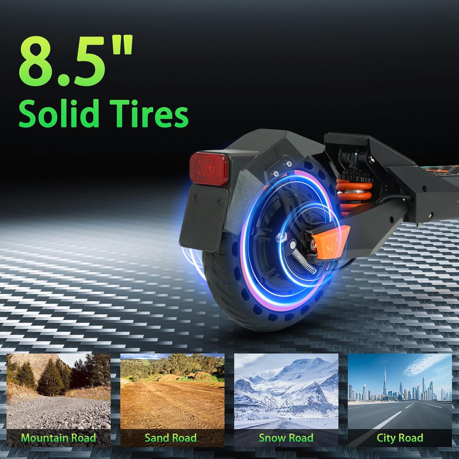 Electric Scooter for Adults, 5600W/1500W/1200W/800W Motor Fast Electric Scooter, 46/40/35 MPH Top Speed, 27Ah/20.8Ah/15.6Ah Battery, 10/11" Off Road Tire Foldable E-Scooter for Commuter Outdoor campus