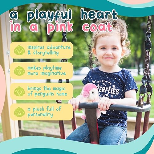 Miniatura 5 de Forest & Twelfth Animal de peluche de 7 a 8 pulgadas, juguete de peluche suave, lindo animal de peluche para niños y niñas, animales de peluche