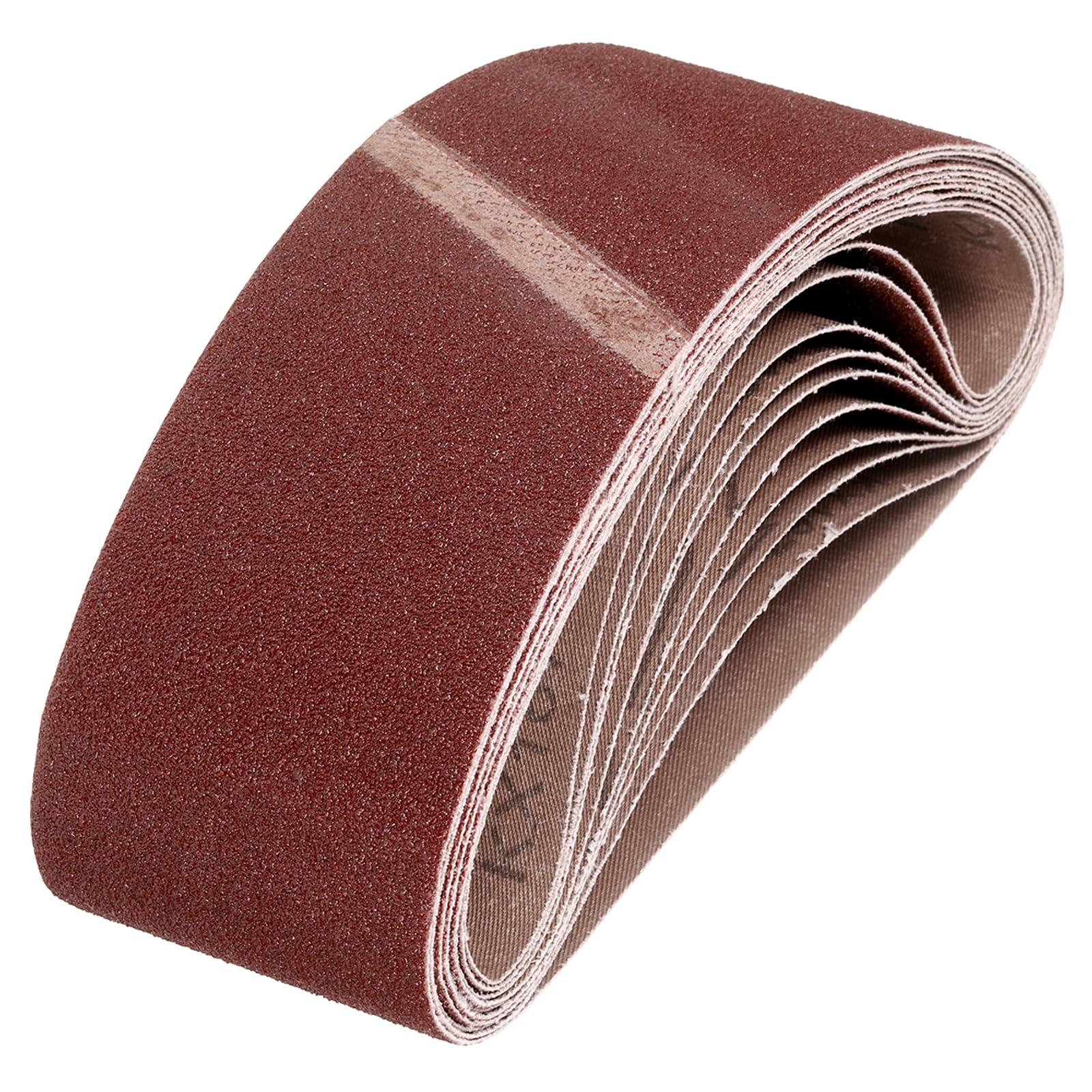 sourcing map 60mm x 260mm Sanding Belts, 12 Pcs 40/60/80/120 Grit Aluminum Oxide Abrasive Belt Sander File Belt for Woodworking, Metal Polishing, Knife Sharpener โ image 1