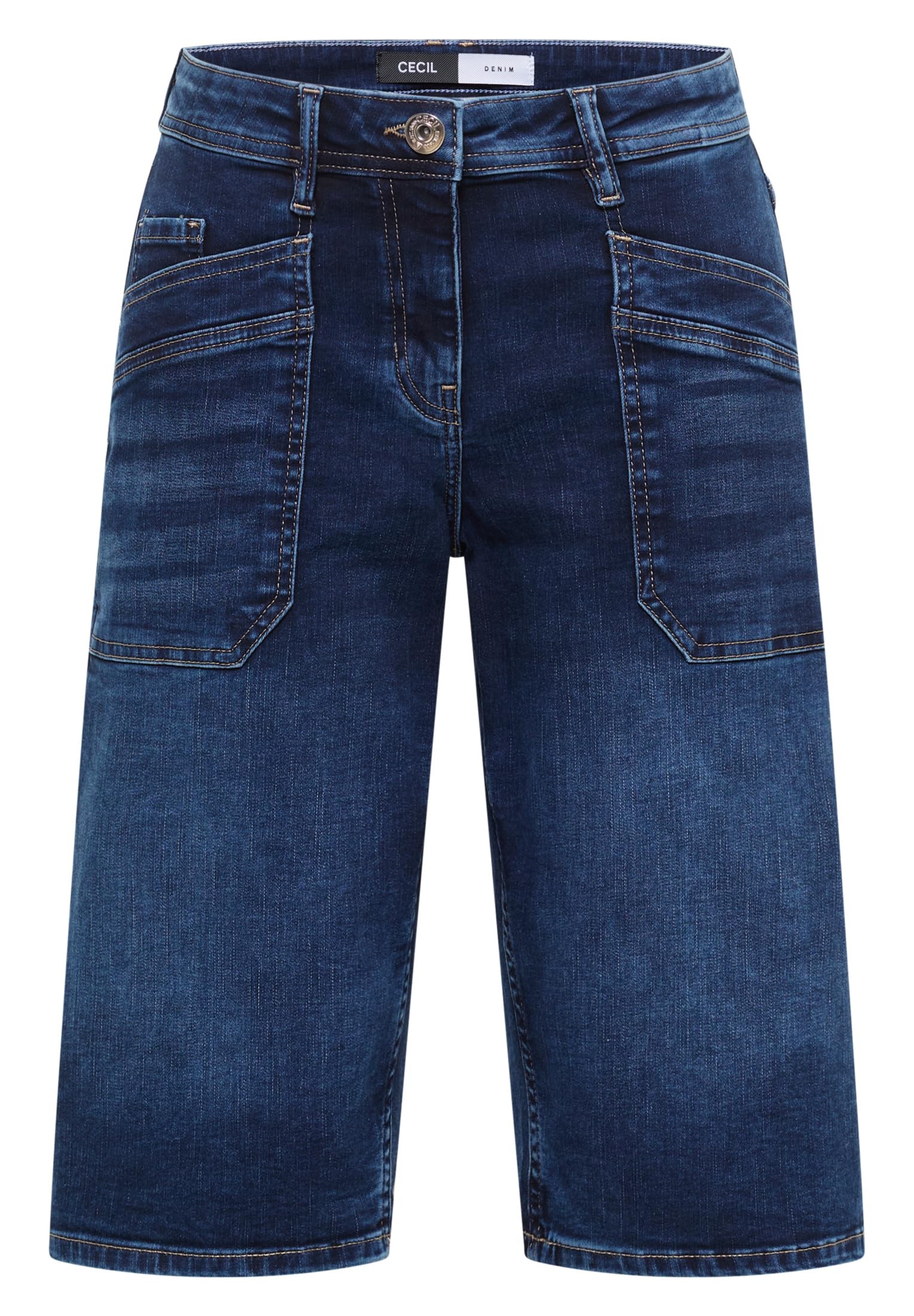 Wide Leg Jeansshorts im Loose Fit