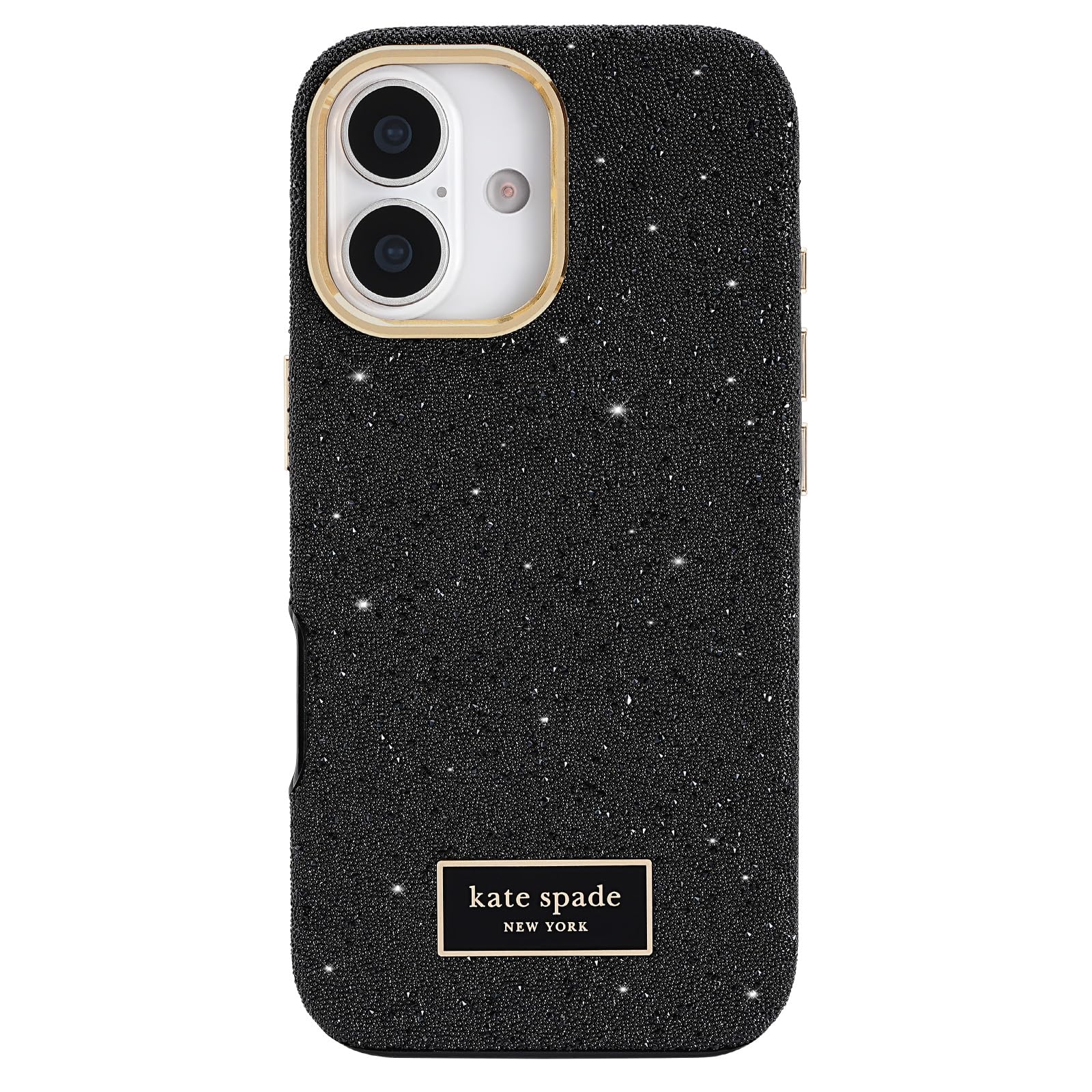 kate spade new york iPhone 17 Case - Compatible with MagSafe - Designer Phone Case - Crystal Pave Nightfall