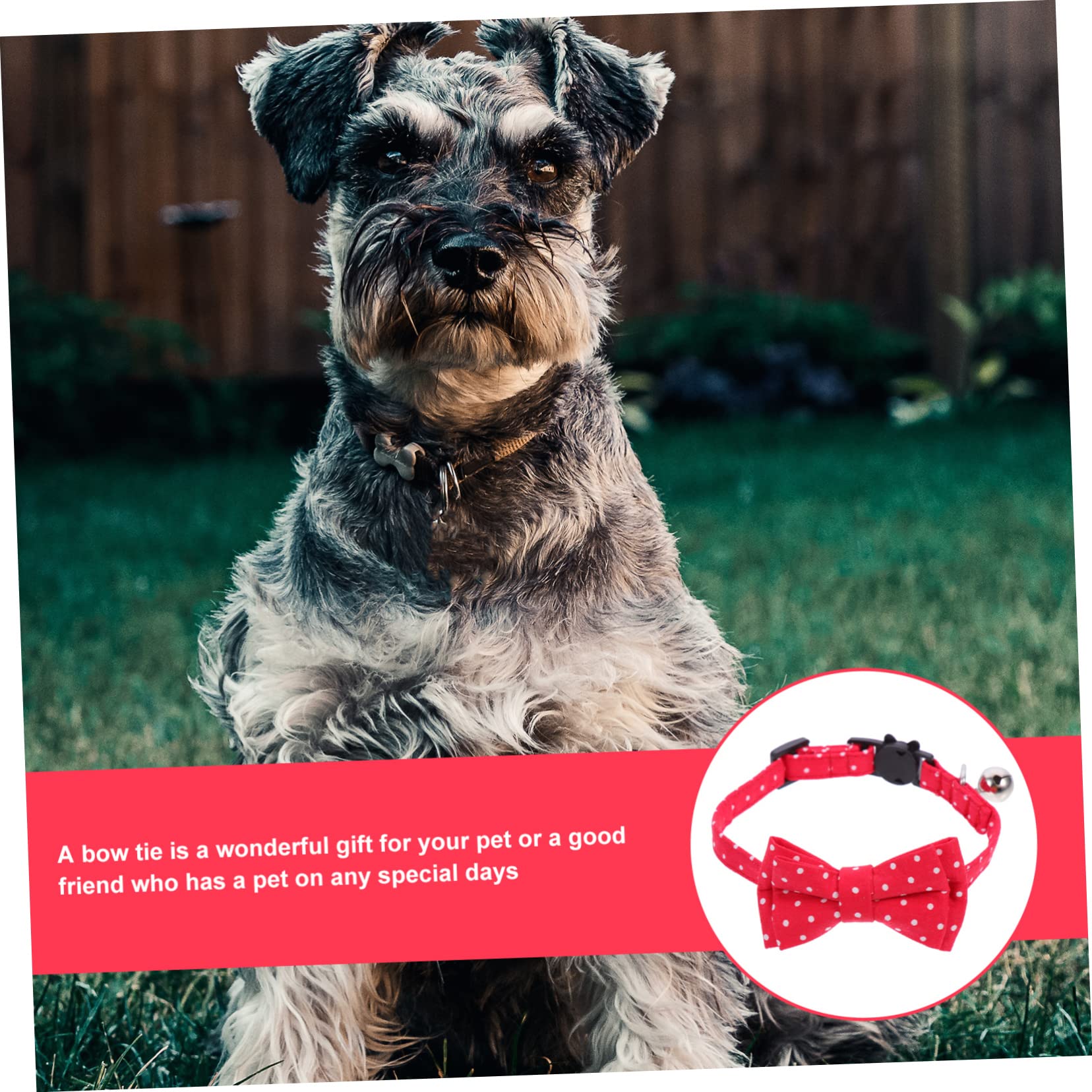 Sosoport 5stücke Verstellbarer Hundehalsband Mit Abnehmbarem Fliegen-Design Und Glöckchen Für Kleine Hunde Und Katzen Aus Hochwertiger Für Feste Und Tägliches Tragen