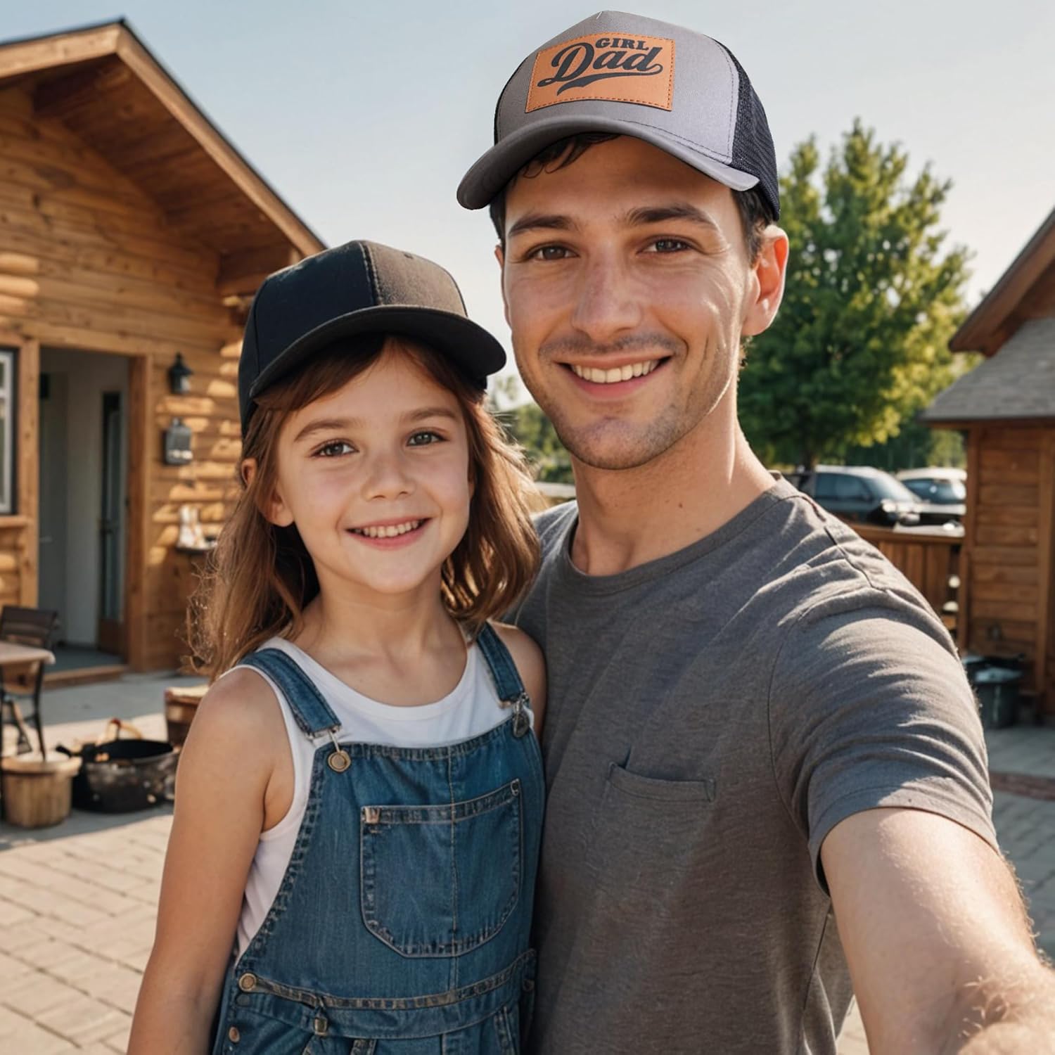 Girl Father Daddy Gifts Dad Hats for Men, Adjustable Dad Trucker Hats, Fathers Day Birthday Gifts from Daughter - Image 3