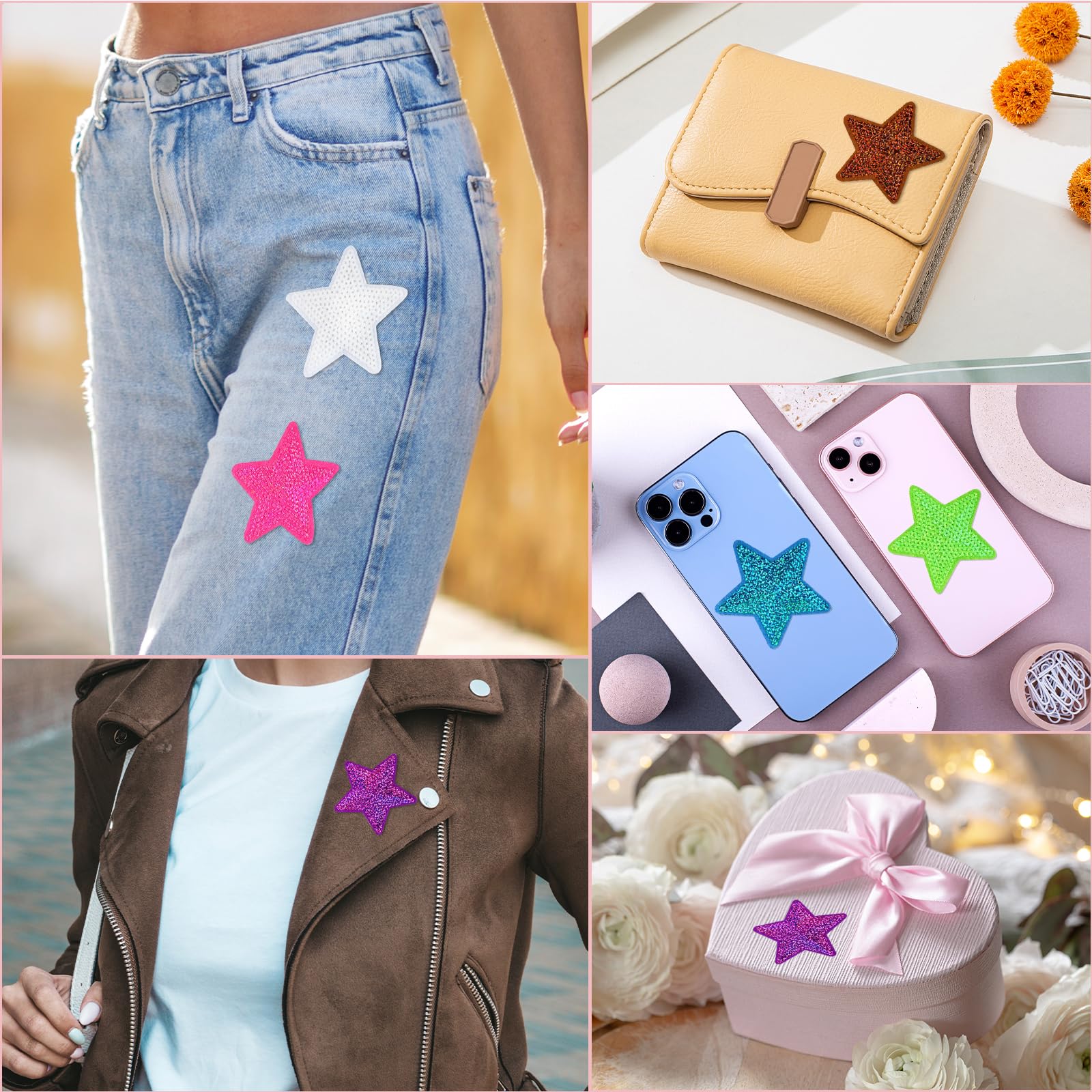 14 Stück Pailletten-Stern-Aufnäher – Glänzende Applikationen Zum Aufbügeln & Aufnähen Für Kleidung & Accessoires