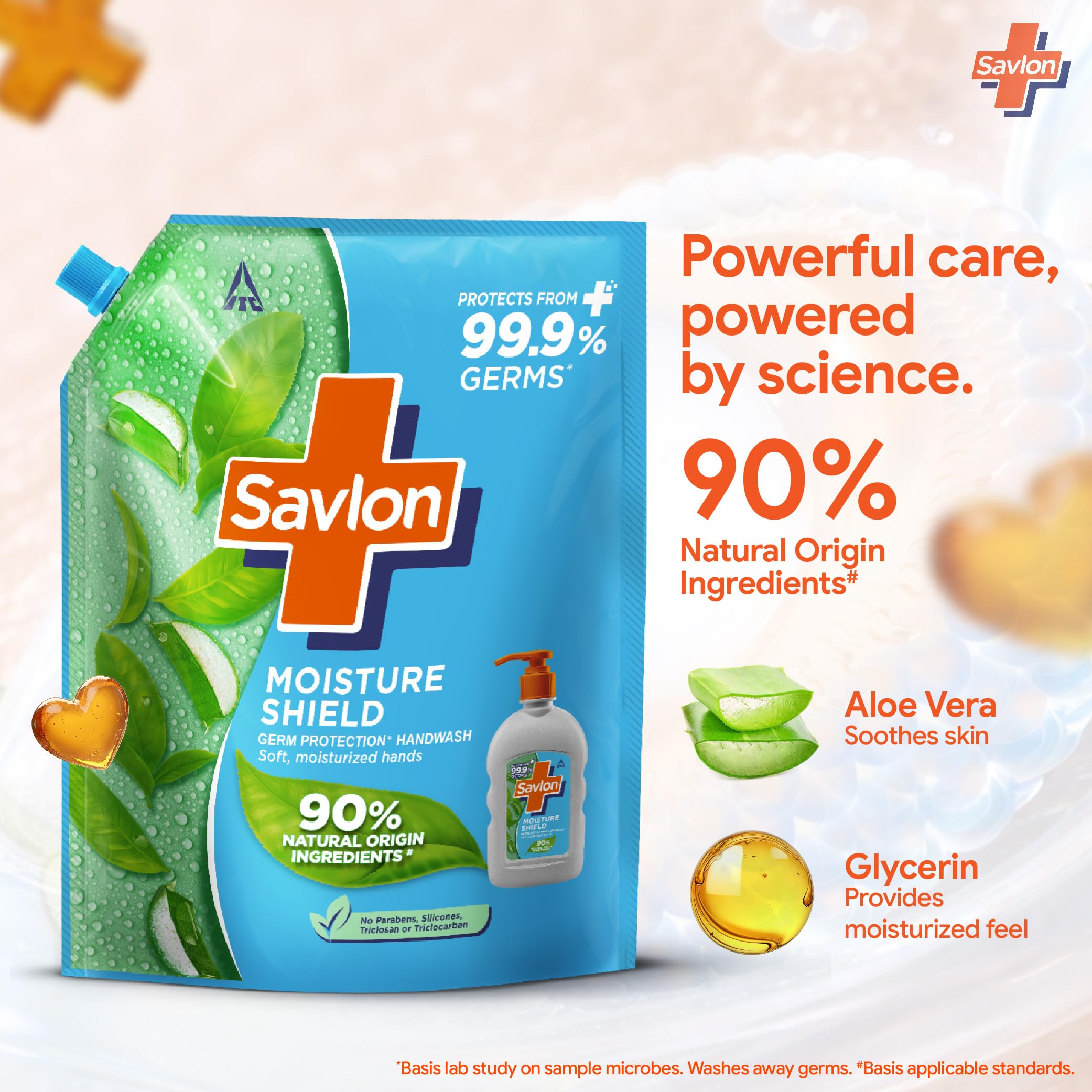 Savlon Moisture Shield - Sacchetto di ricarica liquido per lavaggio a mano, protezione contro i germi, 1500 ml
