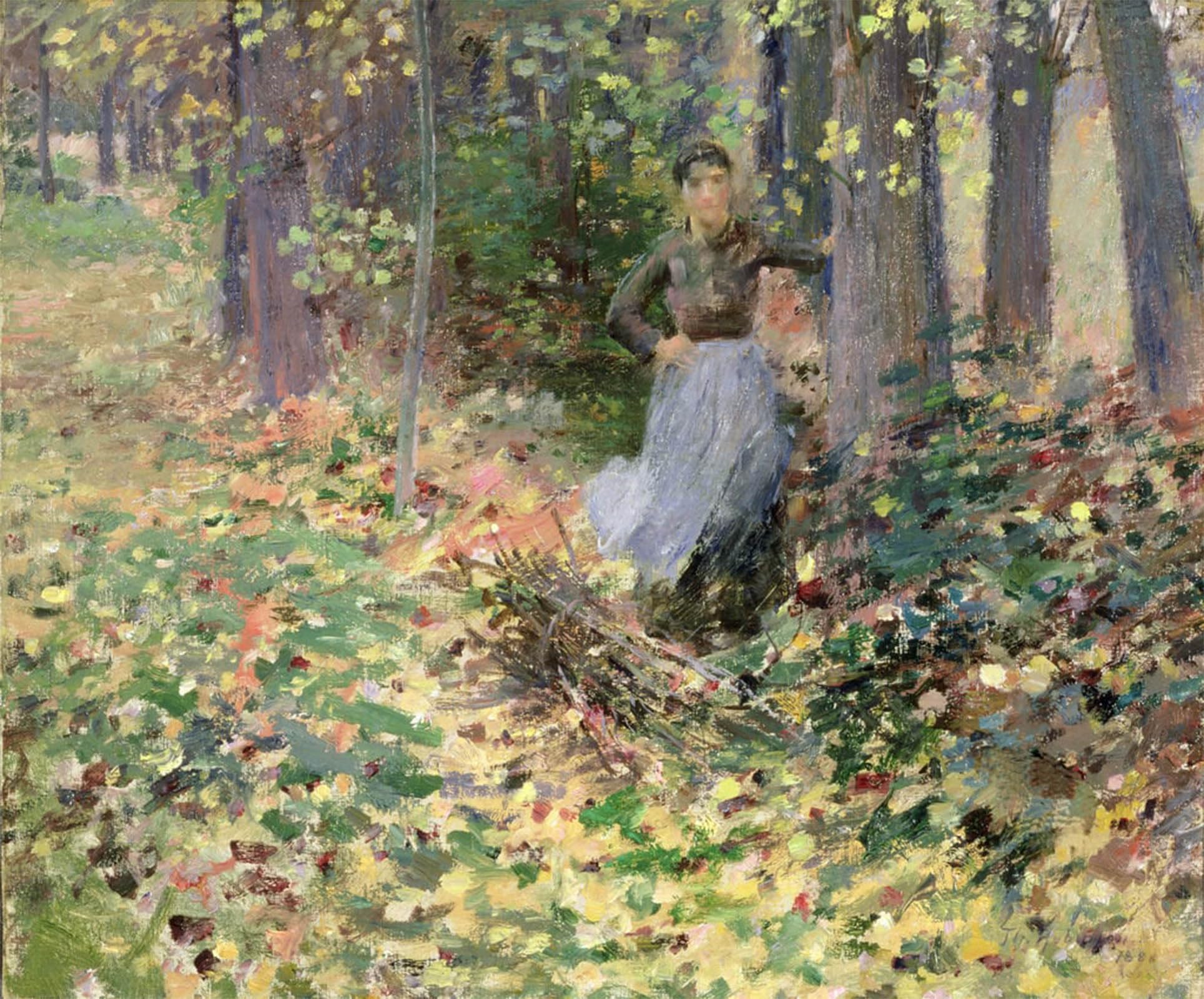 ARTXLXXBN Famous Painting Art Wall Decor Abstract Art Picture Autumn Sunlight by Theodore Robinson Animal Pictures for Home Decor 60x90cm