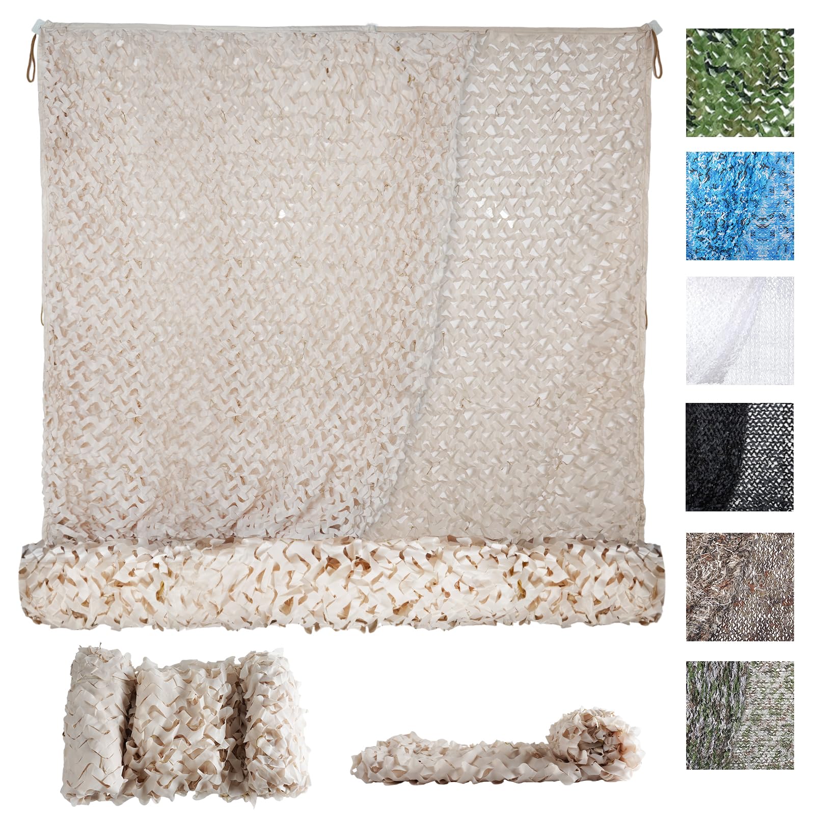 Camo Netting Bulk Roll - Military Hunting Mesh 5x6.56ft Digital Camouflage