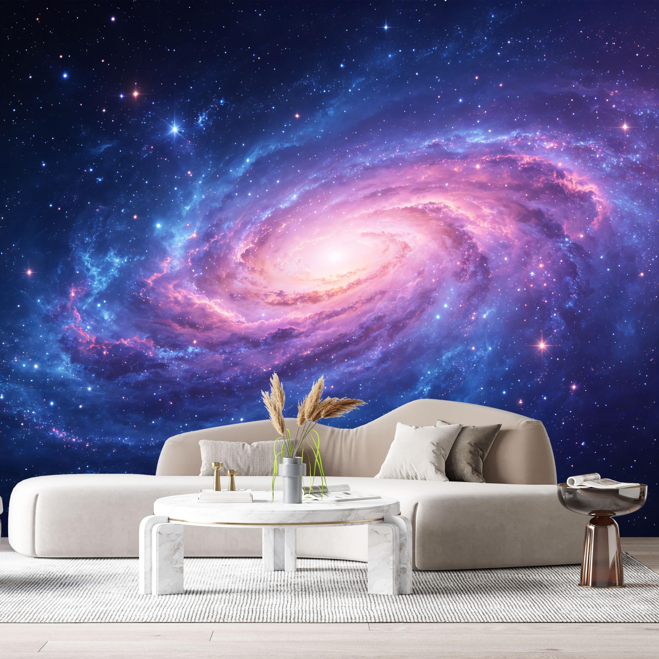 Custom Size Wall Murals Space Galaxy Nebula Stars Abstract Modern 3D SelfAdhesiveWall Fabric Removable Wallpaper Wall Decor for Living Room Bedroom Bathroom