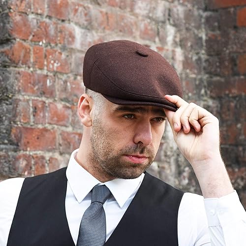 Miniatura 4 de Gorra de Newsboy para hombre, gorra plana, mezcla de lana de hiedra, gorras para hombre, sombrero de Gatsby