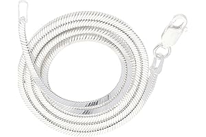 2mm Sterling Silver Diamond-Cut Silver Insanity Snake Chain Necklace