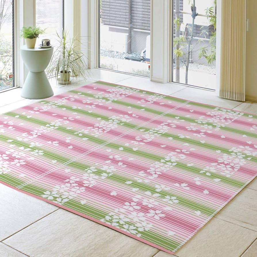 Amazon | 洗える い草風 国産 PPラグ 子供部屋 幼稚園 保育園 撥水 速