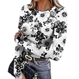 Womens Ribbed Long Sleeve Tops Crewneck Rib Shirt 2026 Spring Fashioin Slim Fit Stretch Casual Basic T Shirts