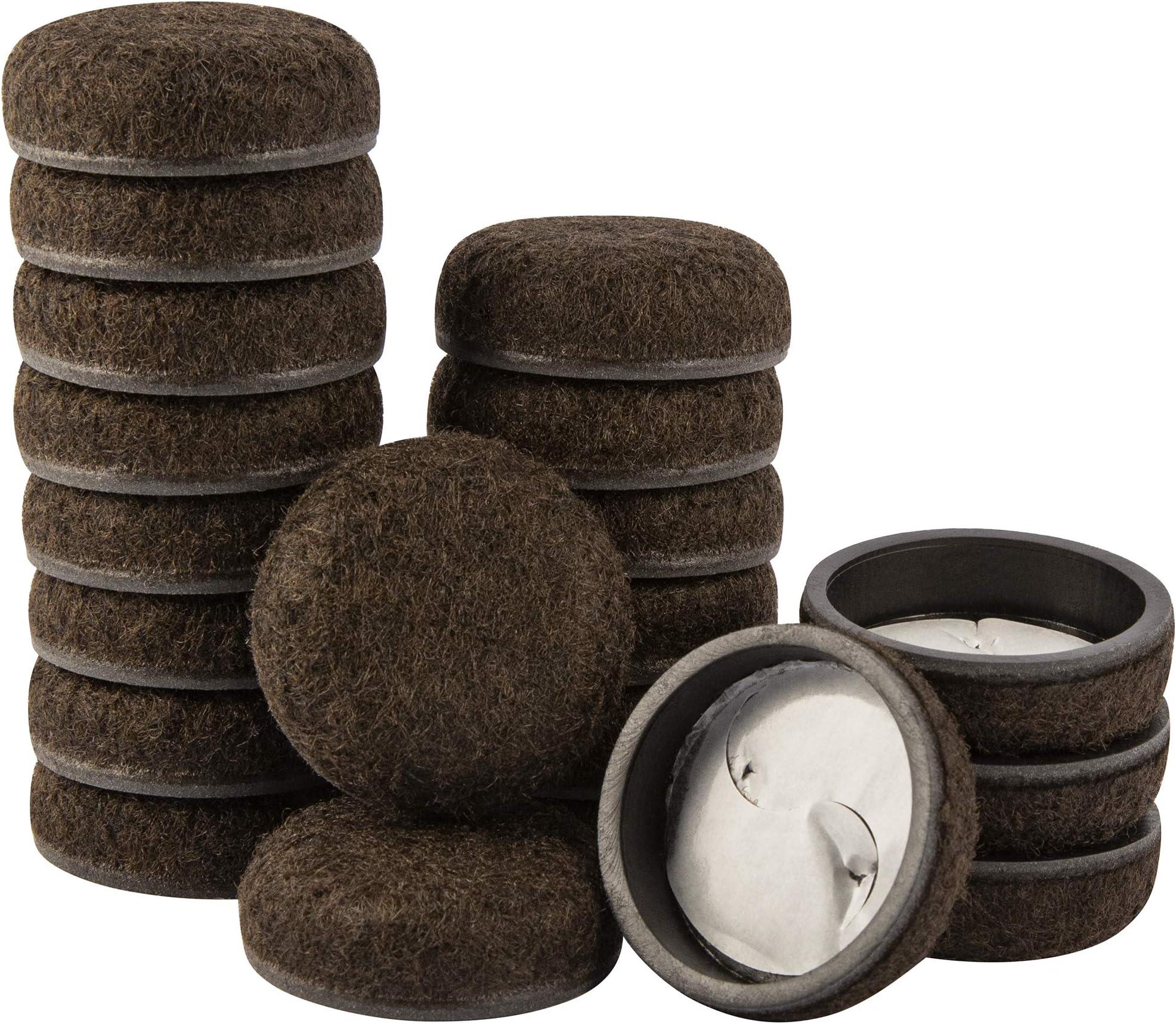 WIZARD SLIDERS Felt Furniture Sliders for Hardwood Floors, 8pcs 31/2 inch Furniture