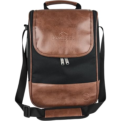 Freshore® Wine Leather Tote Cooler Insulated Bag: The Epitome of Luxury and Convenience